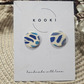 Round Stud Earrings