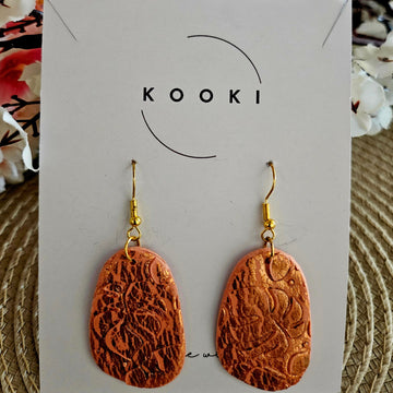 Textured Teardrop Earrings