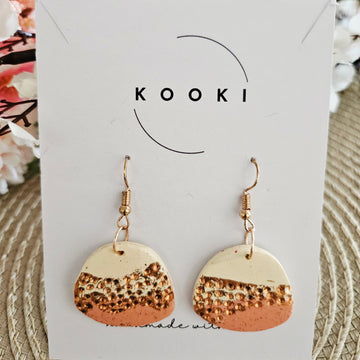 Textured Half-Moon Earrings