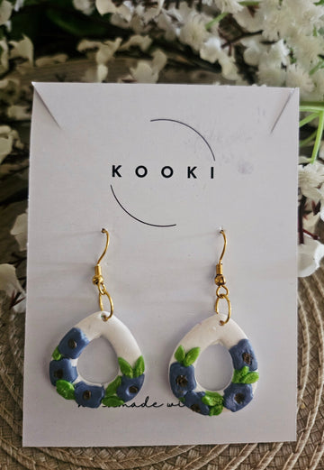 Blue Flowers Earrings