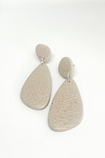 Textured Beige Dangles