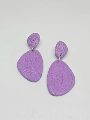 Textured Purple Dangles