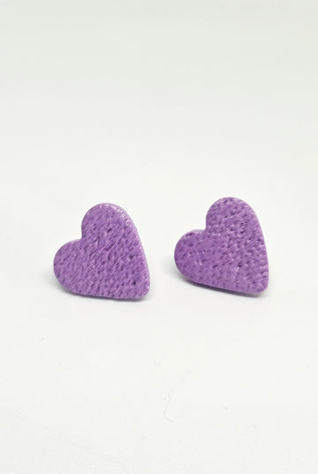 Purple Heart Studs