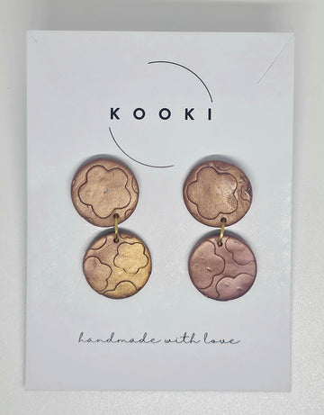 Shimmery Round Dangles