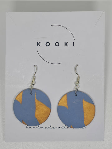 Blue Glitter Dangles