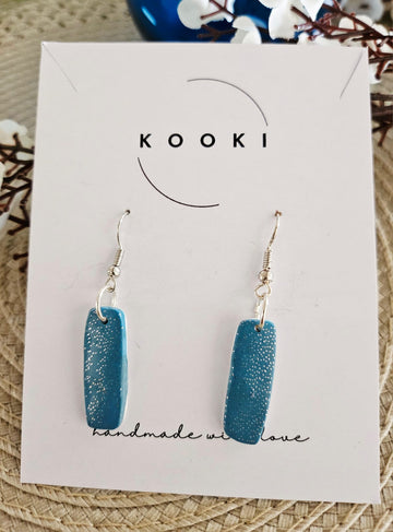 Turquoise Rectangle Earrings
