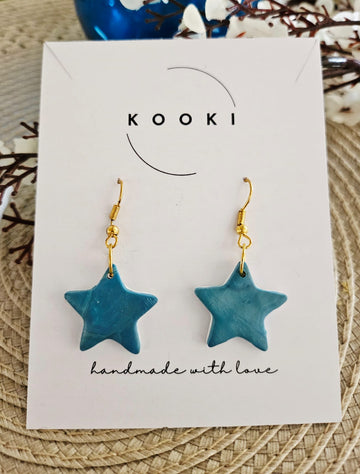 Turquoise Star Earrings