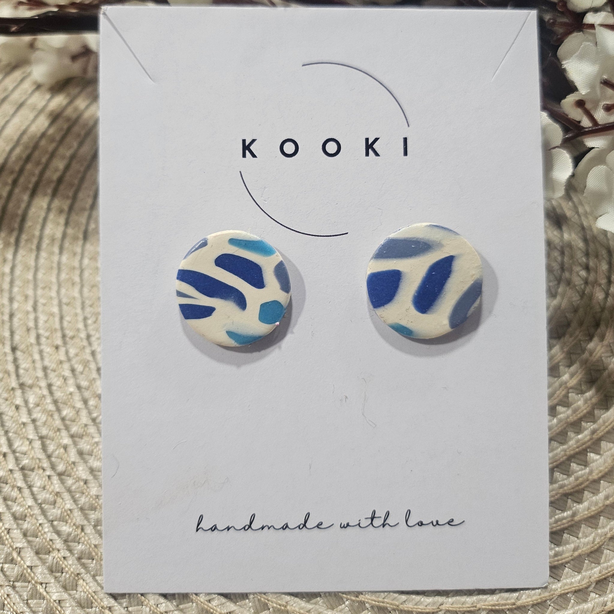 Round Stud Earrings