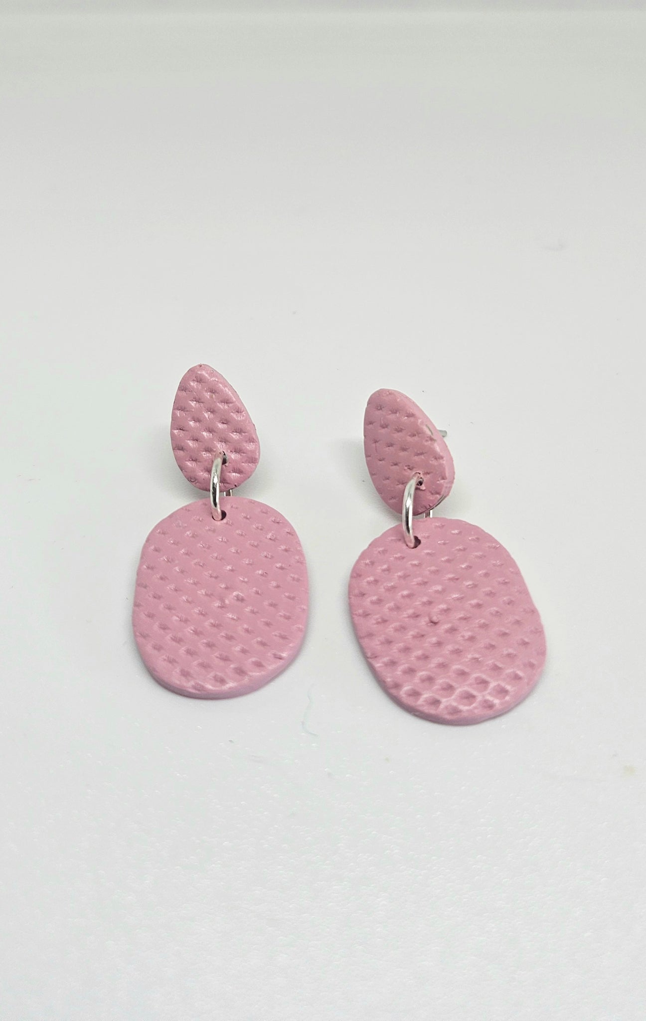 Textured Pink Small Dangles