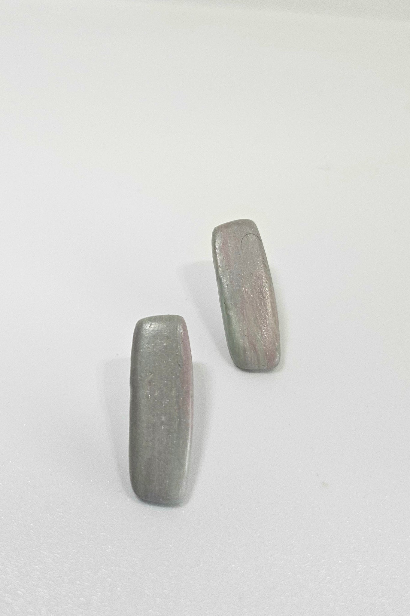 Sage Rectangle Studs