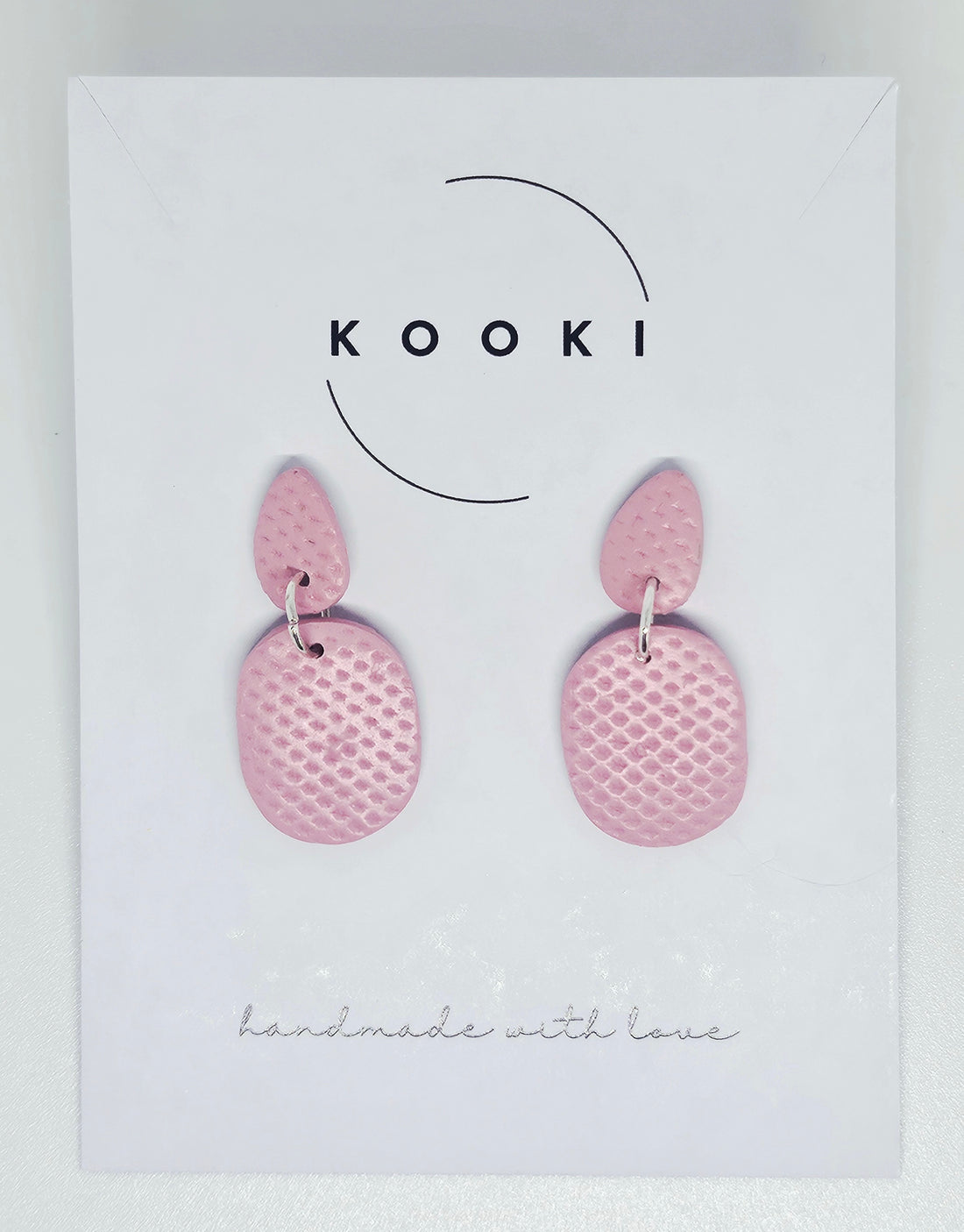 Textured Pink Small Dangles