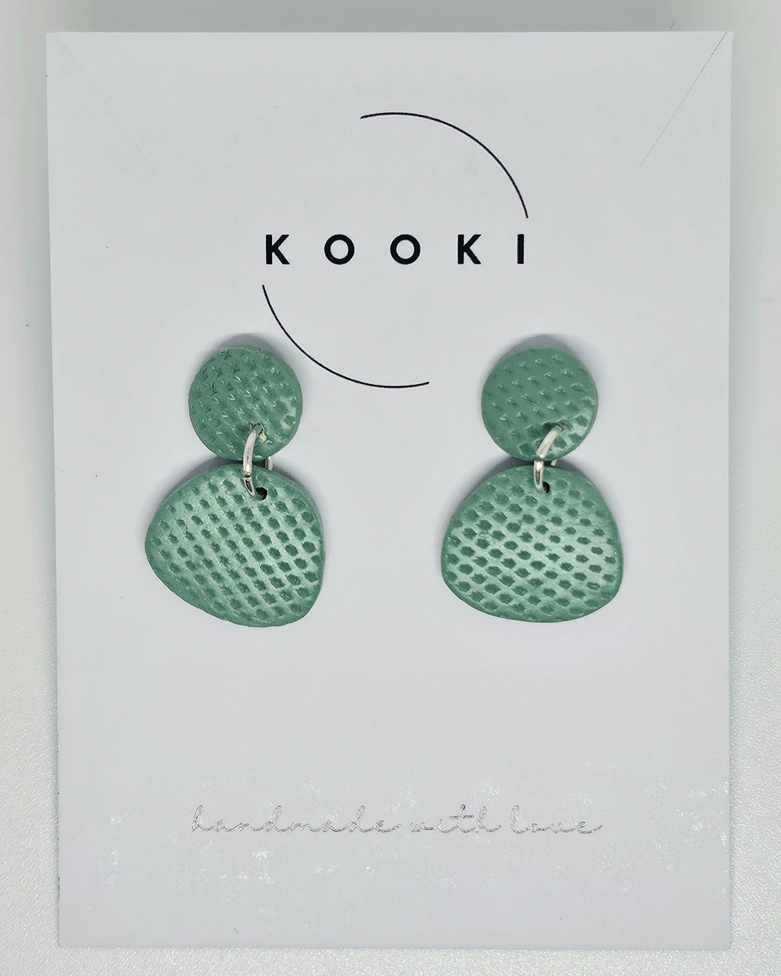Textured Green Small Dangles