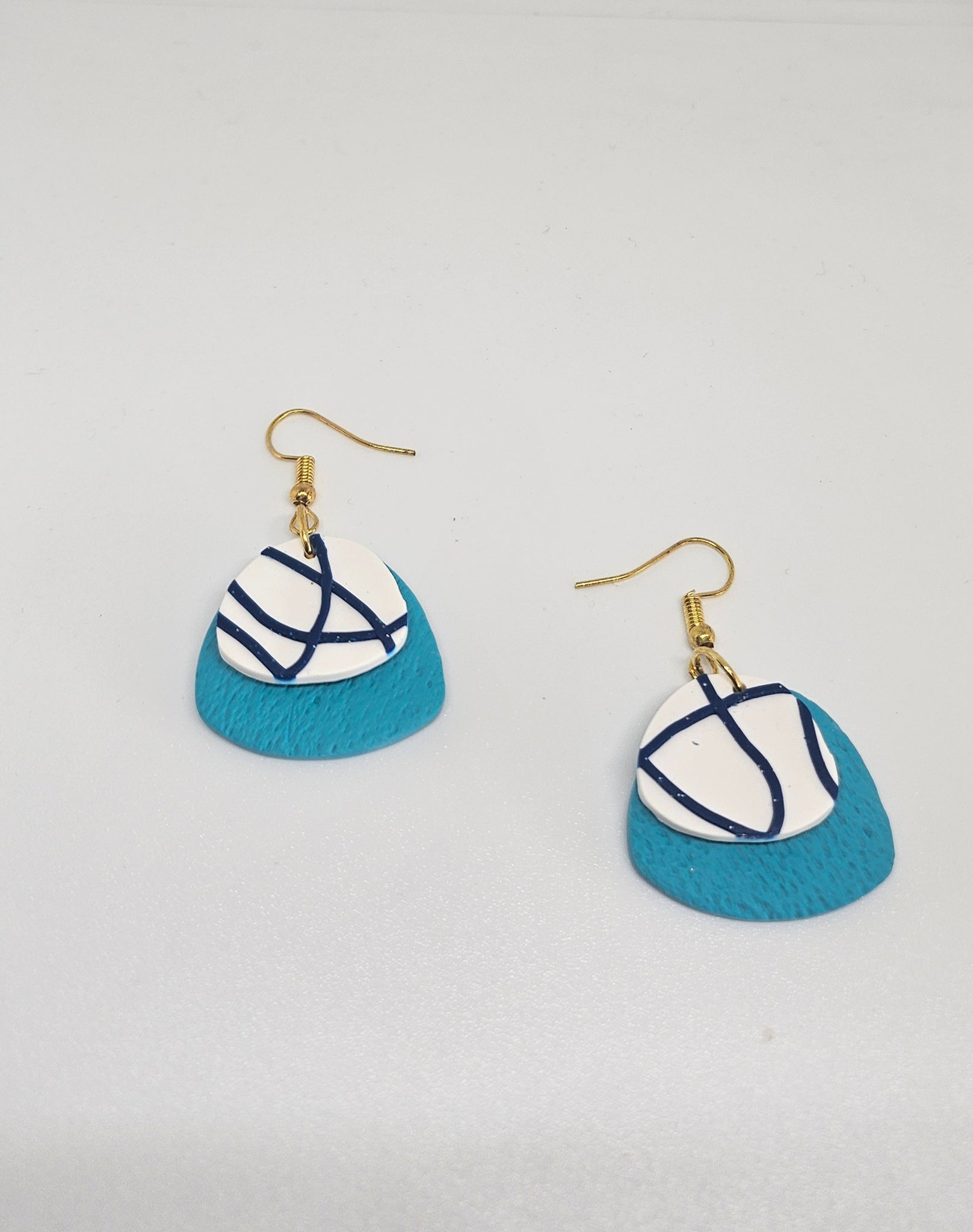 Blue Textured Dangles